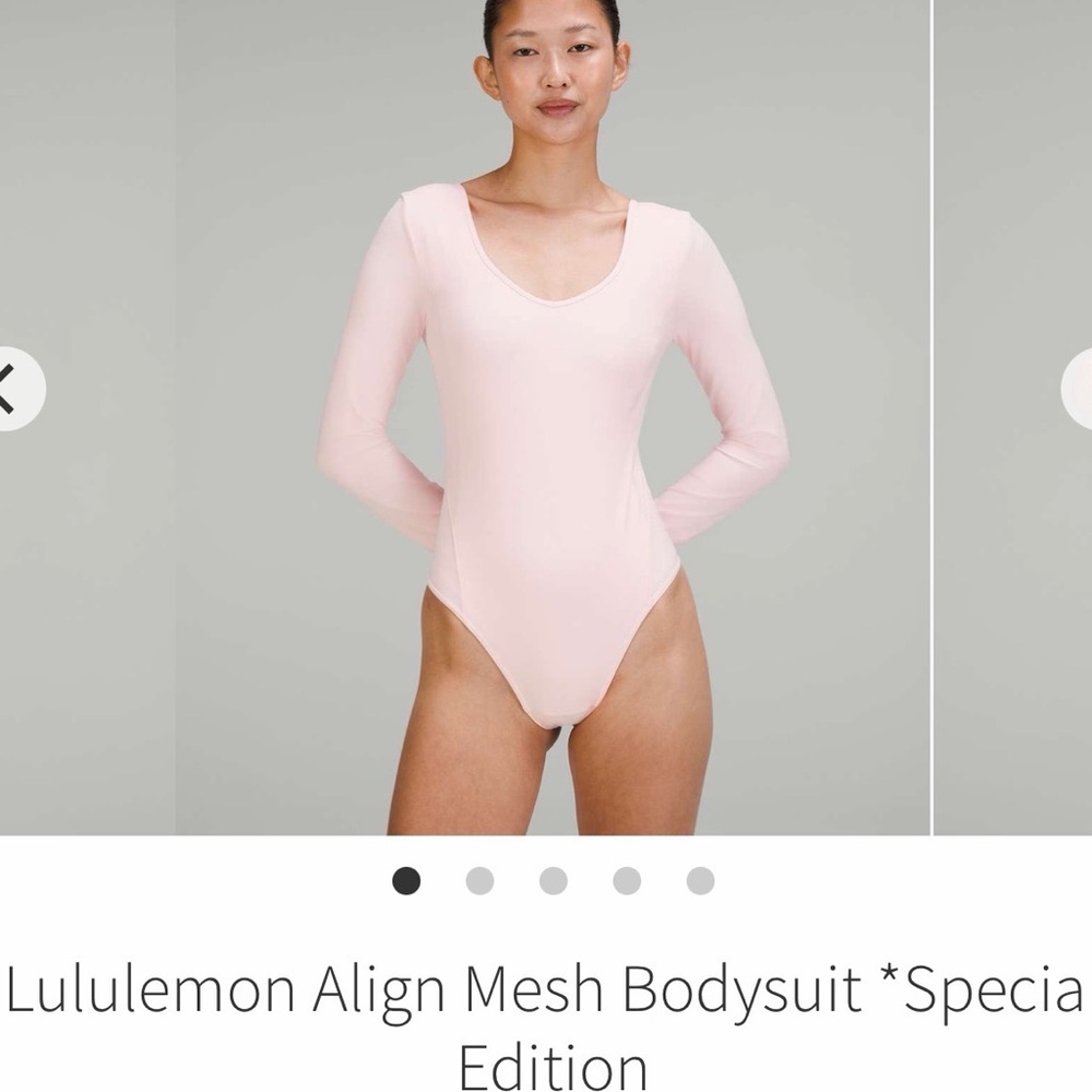 Lululemon Athletica Light Pink Mesh Bodysuit ( Special Edition)